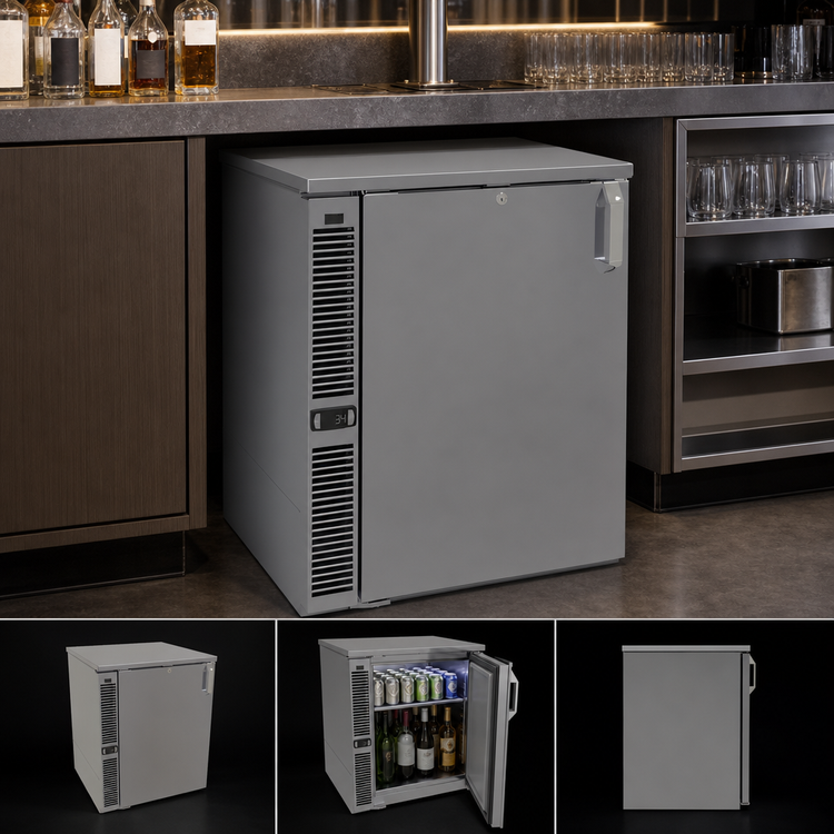 Product image #3 for Glastender C1SL24 24-Inch One-Section One-Zone Side-Serviced Low-Profile Back Bar Cooler