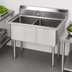Thumbnail image #3 for Advance Tabco Special Value Series 2-Compartment Fabricated Sink with 16