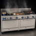 Thumbnail image #3 for Comstock-Castle 72-Inch Commercial Gas Range with 2 Open Burners, 36-Inch Griddle, 24-Inch Charbroiler, and 2 Ovens