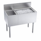Thumbnail image #3 for Krowne Royal Series KR19-M36R 36-Inch Stainless Steel Underbar Combination Ice Bin, Right-Hand Ice Bin, Left Bottle Storage, 74 lb. Capacity