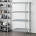 Thumbnail image #3 for EAGLEbrite 4-Tier Add-On Wire Shelving Unit, 60 x 18 x 63 Inches, Zinc Finish