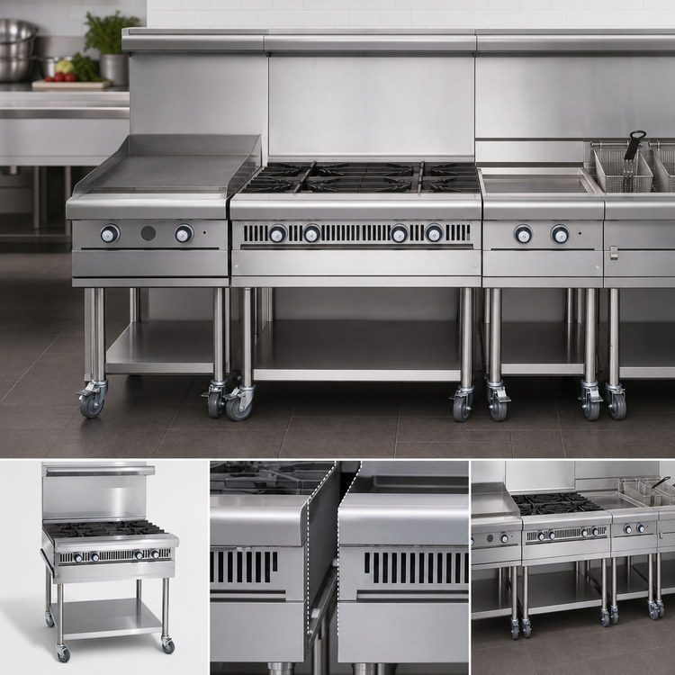 Product image #3 for Imperial Spec Series Heavy Duty 24-Inch Modular Gas Add-A-Unit Range with 4 Open Burners