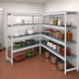 Thumbnail image #3 for Fermostock 4-Tier Corner Expansion Polymer Shelving Kit, 66 In. H x 35 In. W x 22 In. D
