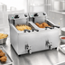 Thumbnail image #3 for Vollrath 10 lb Double-Well Countertop Electric Fryer, 208-240V