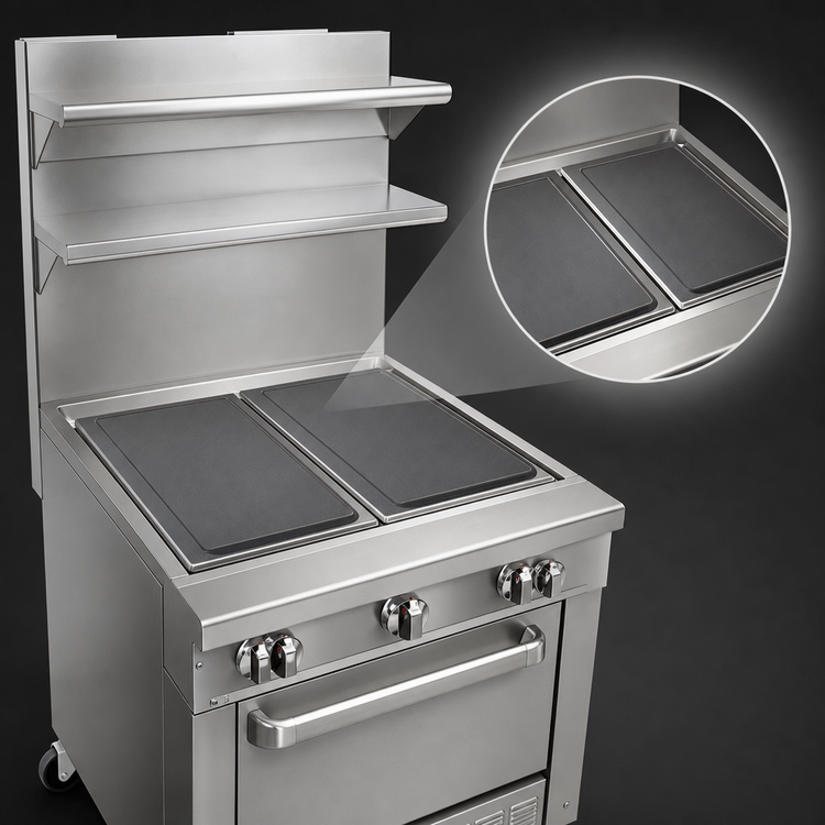 Product image #3 for Southbend Platinum Heavy Duty 24-Inch Modular Electric Hotplate Range with (2) 12 x 24-Inch Hotplates