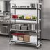 Thumbnail image #3 for Cambro Camshelving Elements XTRA 4-Tier Stationary Starter Unit, 18 x 72 x 64 Inches, Vented, Speckled Gray