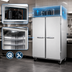 Thumbnail image #3 for Continental Refrigerator 2FESN Extra-Wide Two-Section Shallow Depth Reach-In Freezer