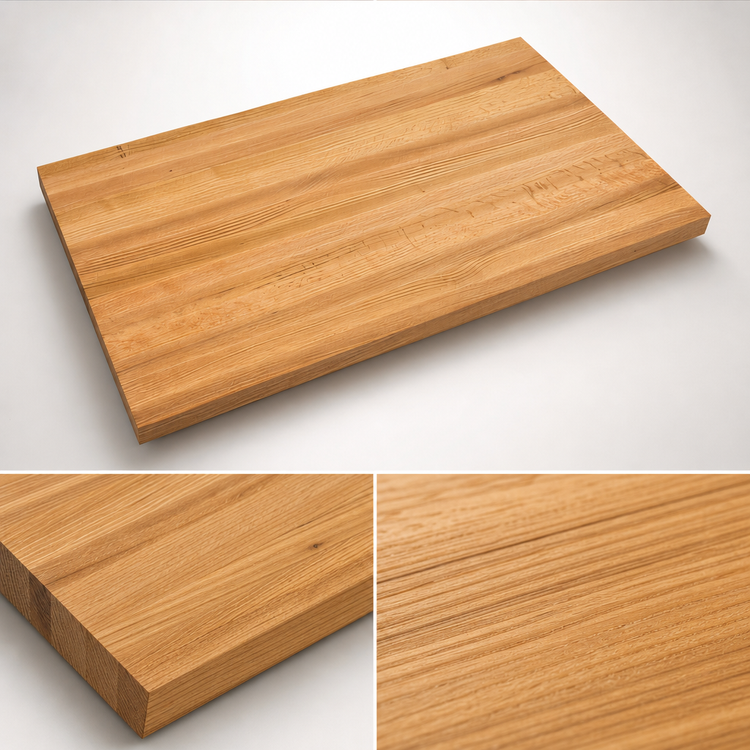 Product image #3 for John Boos Appalachian OKT10836-V 108" x 36" Appalachian Red Oak Edge-Grain Island Countertop (1.5" Thick, Varnique Finish)