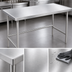 Thumbnail image #3 for Advance Tabco 120 Inch x 30 Inch 14-Gauge 304 Stainless Steel Work Table with Open Base and Non-Drip Edge