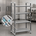 Thumbnail image #3 for Cambro Camshelving Elements XTRA 4-Tier Vented Stationary Starter Unit, 21 x 42 x 72 Inches, Speckled Gray