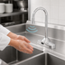 Thumbnail image #3 for ChekPoint Low-Lead Touchless Electronic Deck-Mount Faucet with 4-Inch Centers and 4-1/8-Inch Gooseneck Spout