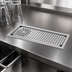 Thumbnail image #3 for Eagle Spec-Bar Drop-In Stainless Steel Glass Rinser Trough