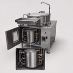 Thumbnail image #3 for Southbend (Middleby) Southbend Steam MT-40EO-SB 40-Gallon Electric Manual-Tilt Steam-Jacketed Kettle with Cabinet Base