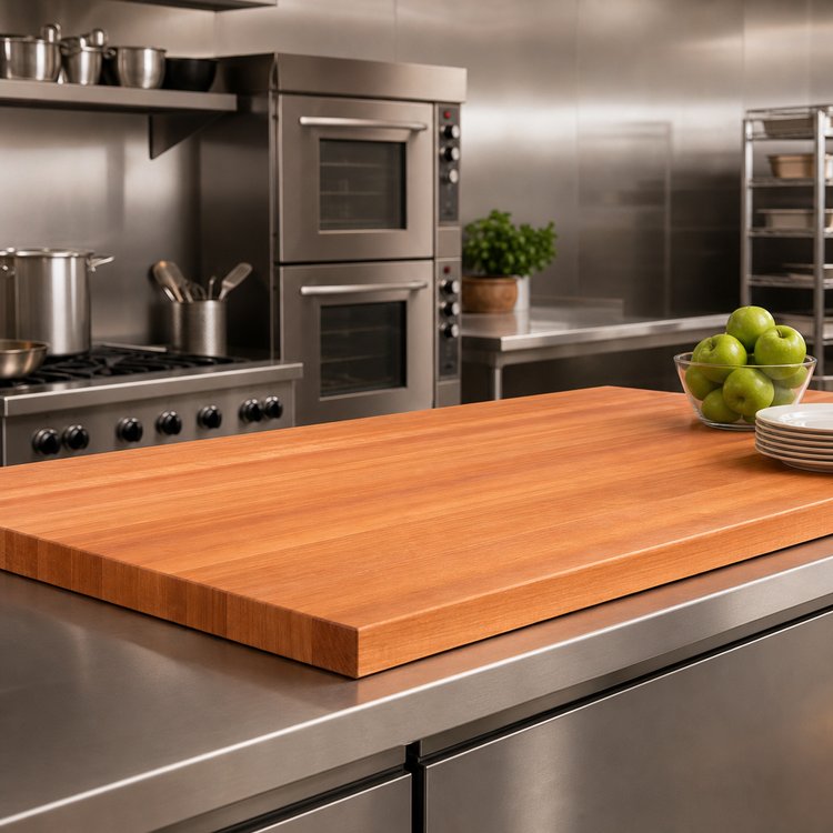 Product image #3 for Boos Block American Cherry Edge Grain Kitchen Countertop with Varnique Finish, 72 x 32 x 2.25 Inches