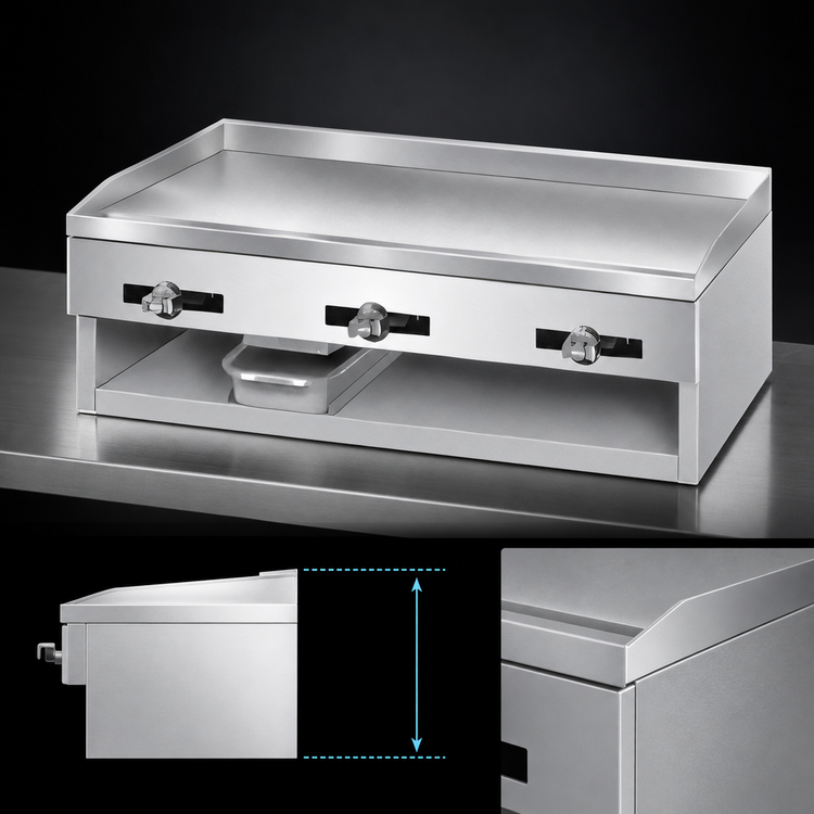 Product image #3 for Comstock-Castle 1040 40-Inch Countertop Gas Griddle with 1/2-Inch Smooth Steel Plate