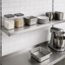 Thumbnail image #3 for Eagle Group 60 x 18 Inch Solid Stainless Steel Shelf with Marine Edge