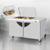 Thumbnail image #4 for Turbo Air Super Deluxe 60-1/4-Inch 2-Section 19 Cu. Ft. Sandwich/Salad Mega Prep Table with Glass Lid and Work Station