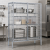 Thumbnail image #3 for QuadTruss Stationary Wire Security Cage with Dual Padlock-Ready Doors, Chrome-Plated Finish, 51-1/4 x 27-1/4 x 67 Inches
