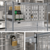 Thumbnail image #3 for Eagle Group 48 Inch W x 24 Inch D Chrome Security Module Enclosure Kit with Hinged Doors