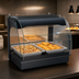 Thumbnail image #3 for Hatco Glo-Ray Curved Glass Self-Service Merchandising Warmer, 22-1/8 Inch Wide, Single-Deck Countertop