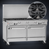 Thumbnail image #3 for Southbend Ultimate 60-Inch Gas Restaurant Range with 6 Star/Sauté Burners, 24-Inch Charbroiler, and 2 Standard Ovens