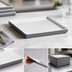 Thumbnail image #3 for American Metalcraft Unity Collection 6-Inch Square Melamine Plate, Graphite