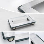 Thumbnail image #3 for Metro Super Erecta D56PSLN Aluminum Stock Truck Dolly, 60 x 24 Inches, Wraparound Bumper, With Casters