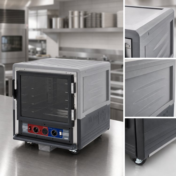 Product image #3 for Metro C5 3 Series Insulation Armour Under Counter Combination Heated Holding & Proofing Cabinet, Clear Polycarbonate Door, Gray, Low Wattage