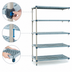 Thumbnail image #3 for MetroMax Q 30-Inch Wide x 18-Inch Deep x 74-Inch High Five-Shelf Add-On Polymer/Wire Shelving Unit