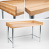 Thumbnail image #3 for BK Resources 72-Inch x 30-Inch Hard Maple Bakers Table with Galvanized Open Base