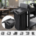 Thumbnail image #4 for Executive Black Plastic Waste Cover Bag Lid for Janitorial/Housekeeping Carts