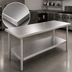 Thumbnail image #3 for John Boos Stallion 72 Inch x 18 Inch Stainless Steel Top Work Table with Adjustable Undershelf
