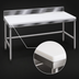 Thumbnail image #3 for Advance Tabco Poly-Vance Poly-Top Work Table with 6-Inch Backsplash, 60 x 30 Inches, 5/8-Inch Thick Top