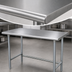 Thumbnail image #3 for Advance Tabco Special Value Series 30-Inch x 24-Inch Flat Top Stainless Steel Open Base Work Table