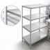 Thumbnail image #3 for John Boos Stainless Steel Dry Storage Shelving Unit with 4 Adjustable Shelves, 54W x 24D x 72H