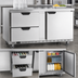 Thumbnail image #3 for Beverage Air UCRD60AHC-2 Two-Section Undercounter Refrigerator with 2 Drawers and 1 Door, 17.1 Cu. Ft.