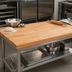 Thumbnail image #3 for John Boos Edge Grain Flat Top Northern Hard Rock Maple Work Table Top, 144 x 36 x 1-1/2 Inches
