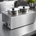 Thumbnail image #3 for Uniworld Double Countertop Electric Food Warmer with Drain Valve, 2 x 8-Qt Inserts
