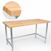 Thumbnail image #3 for John Boos JNB10 Wood Top Work Table with Galvanized Base, 72