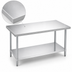 Thumbnail image #3 for Turbo Air 18 Inch x 30 Inch Stainless Steel Flat Top Work Table with Undershelf
