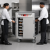 Thumbnail image #3 for Metro C5 6 Series Mobile Half-Height Pass-Thru Heated Holding Cabinet with Combination Doors, 17 Pan Capacity