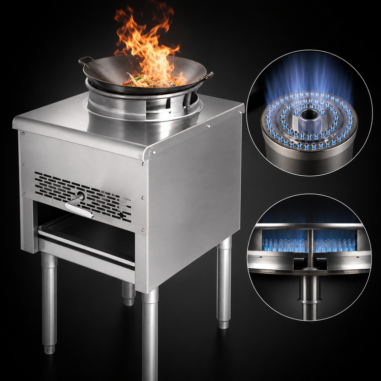 Product image #3 for Turbo Air Radiance TAWR-13-JB Heavy Duty Gas Jet Burner Wok Range, 13-Inch Opening