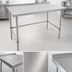 Thumbnail image #3 for John Boos Stallion 120-Inch x 30-Inch Stainless Steel Work Table with 16-Gauge Top and 1-1/2-Inch Rear Up-Turn