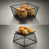 Thumbnail image #3 for Birdnest Square Wire Serving Basket/Riser, 6-Inch Top x 4-Inch Base x 4-Inch High, Black