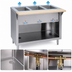 Thumbnail image #3 for Thurmaduke 46-Inch Electric Steamtable with 3 Sealed Wells and Open Storage Base