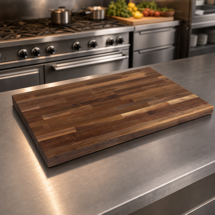 Product image #3 for Boos Block 18 Inch x 25 Inch Blended Edge Grain American Black Walnut Kitchen Countertop with Penetrating Oil Finish
