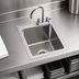 Thumbnail image #3 for Drop-In Stainless Steel Hand Sink with Faucet, 12
