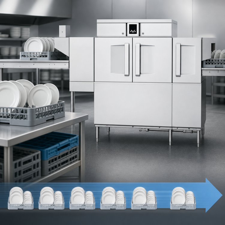 Product image #3 for Hobart CL76-BAS High Temperature Rack Conveyor Dishwasher