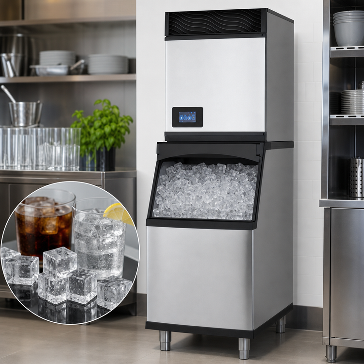 Product image #3 for True Ice Series Self-Contained Air-Cooled Full-Size Cube Ice Maker, 640 lb/Day, 115V