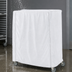 Thumbnail image #3 for Metro 60 x 21 x 74 Inch Waterproof White Vinyl-Nylon Coated Queen Mary & Banquet Cart Cover